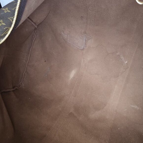 Louis Vuitton Monogram Duffle Bag Keepall 50 Bandoliere Crossbody Tote Bag Purse - Picture 15 of 16